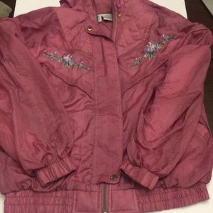 80’s Bold Spirit Vintage Floral Windbreaker